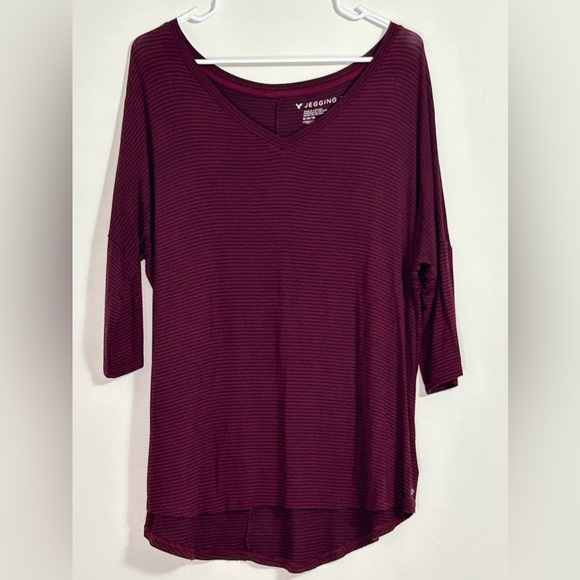 American Eagle Jegging Stripped Tee - Picture 1 of 4